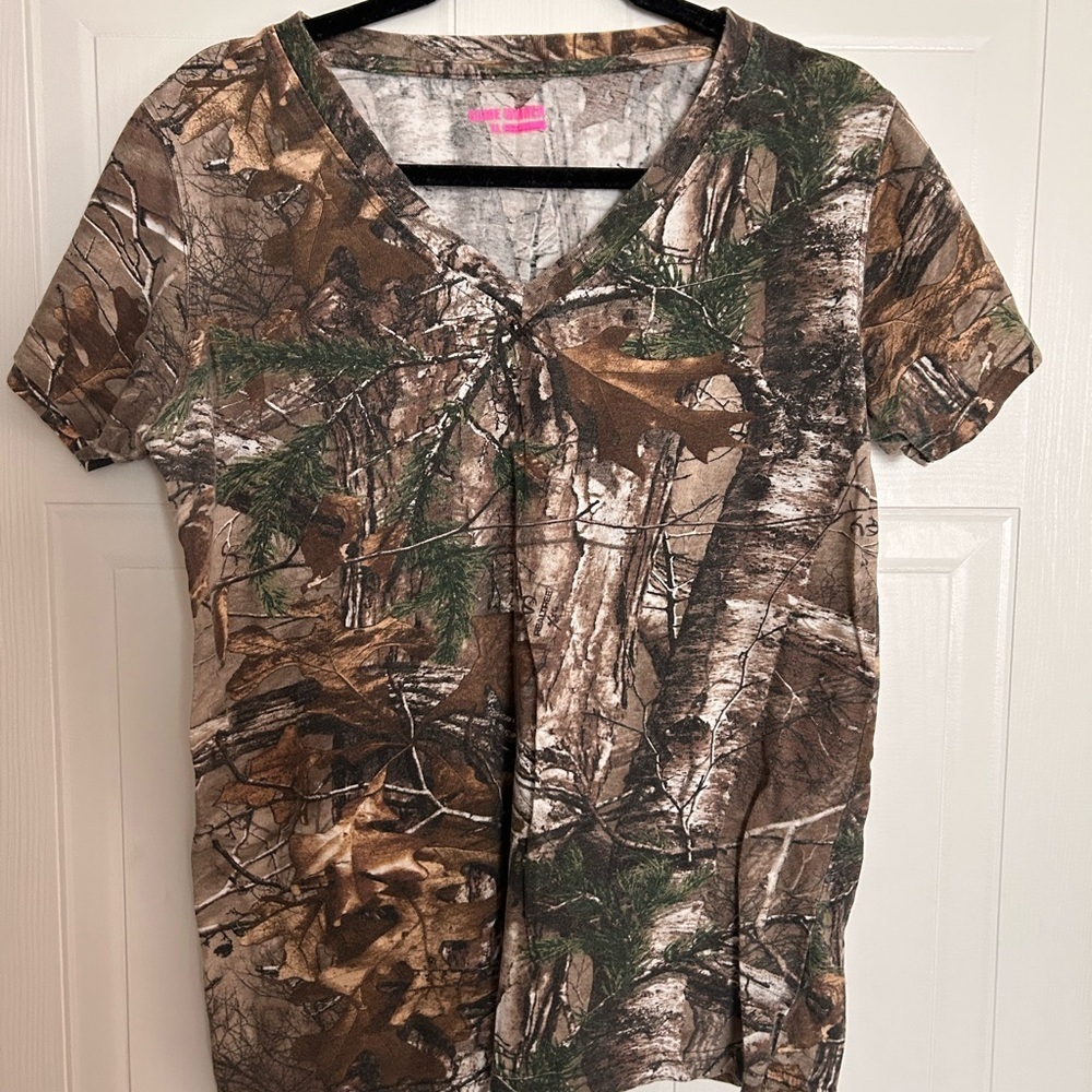 Camouflage Short Sleeve Top